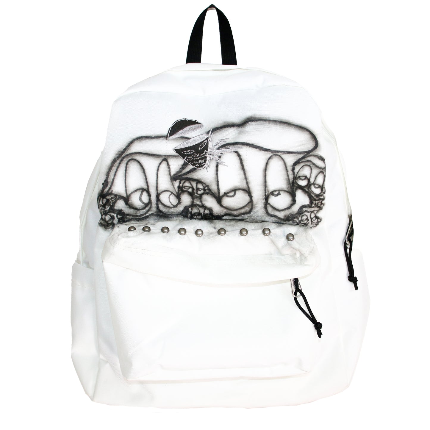 1/1 Airbrushed Studded & Leather Appliqué JanSport Backpack