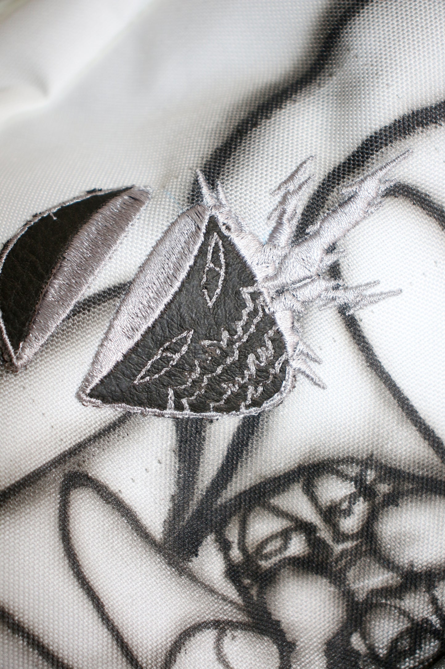 1/1 Airbrushed Studded & Leather Appliqué JanSport Backpack